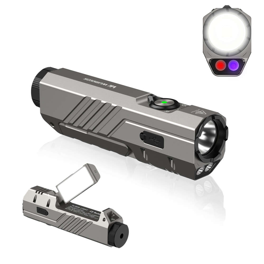 Wurkkos HD05 Foldable 4-in-1 EDC/Work Light  3100 Lumens Spotlight + Rotating Floodlight Wing ...
