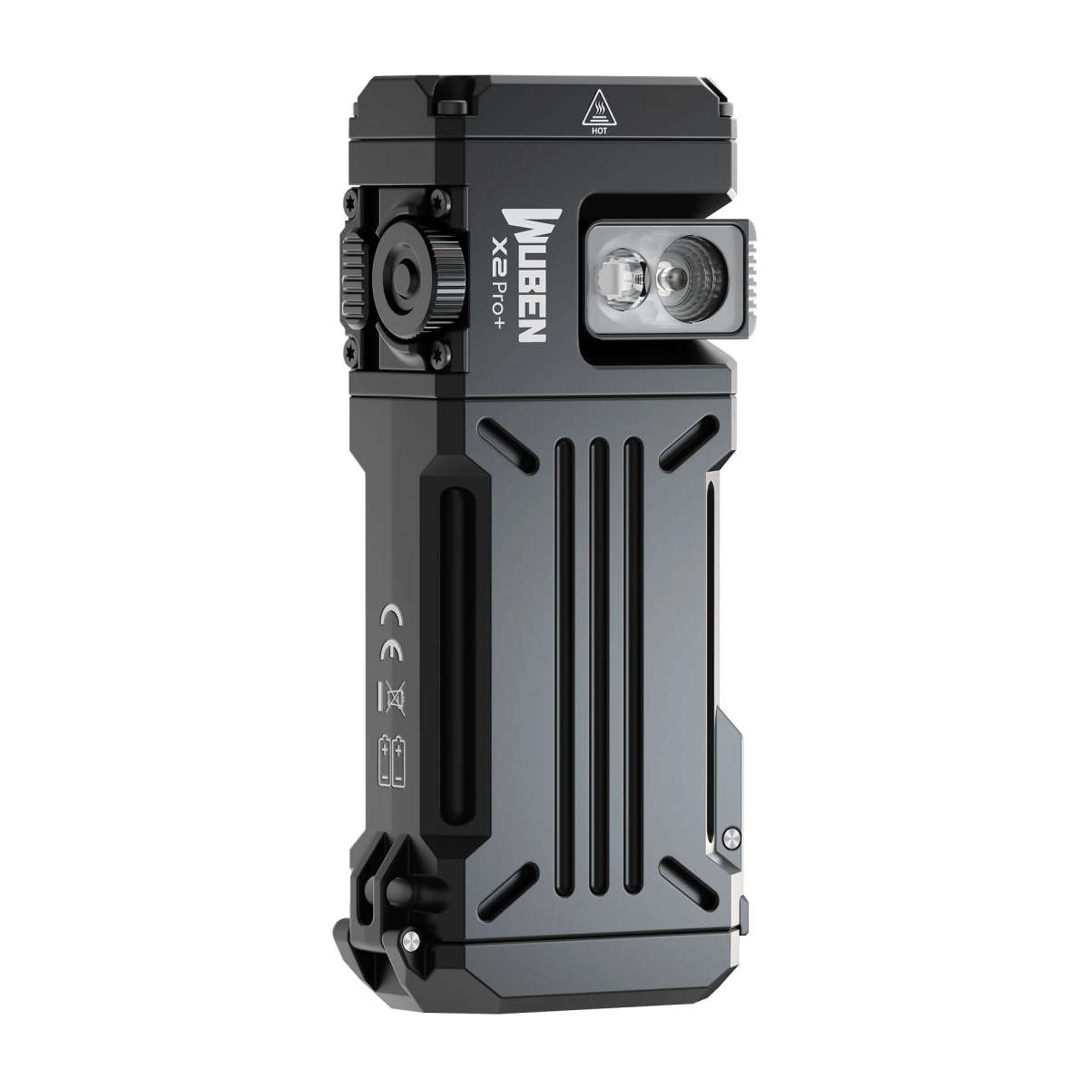 Wuben X2 Pro+ 1500 Lumens Magnetic EDC Tactical Flashlight  Dual Beam with Type-C Charging