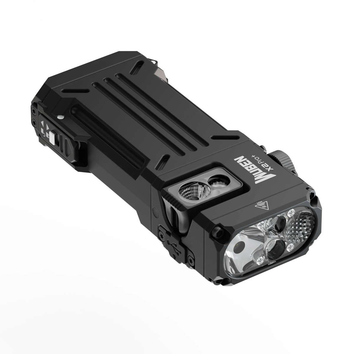 Wuben X2 Pro+ 1500 Lumens Magnetic EDC Tactical Flashlight  Dual Beam with Type-C Charging