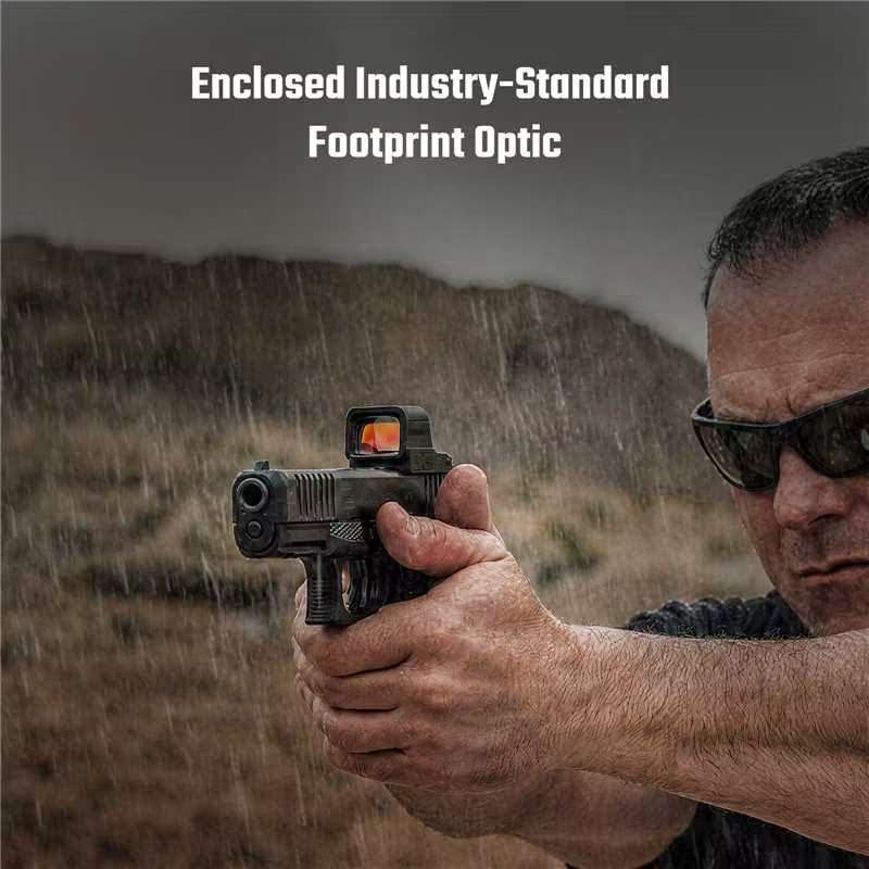 Osight XE AMRS Enclosed Red Dot Sight  2/6+32 MOA Multi-Reticle, Side-Loading Battery, RMR Foo...