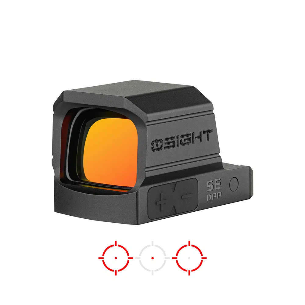 Osight SE DPP Enclosed Red Dot  2 MOA Dot & 32 MOA Circle, DPP Footprint, 23 × 18 mm Window