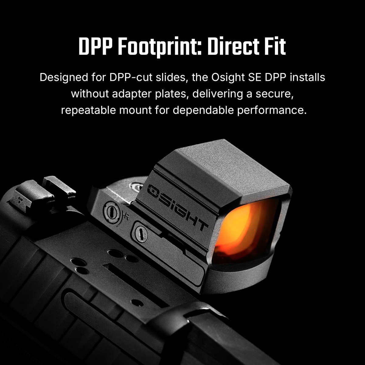 Osight SE DPP Enclosed Red Dot  2 MOA Dot & 32 MOA Circle, DPP Footprint, 23 × 18 mm Window