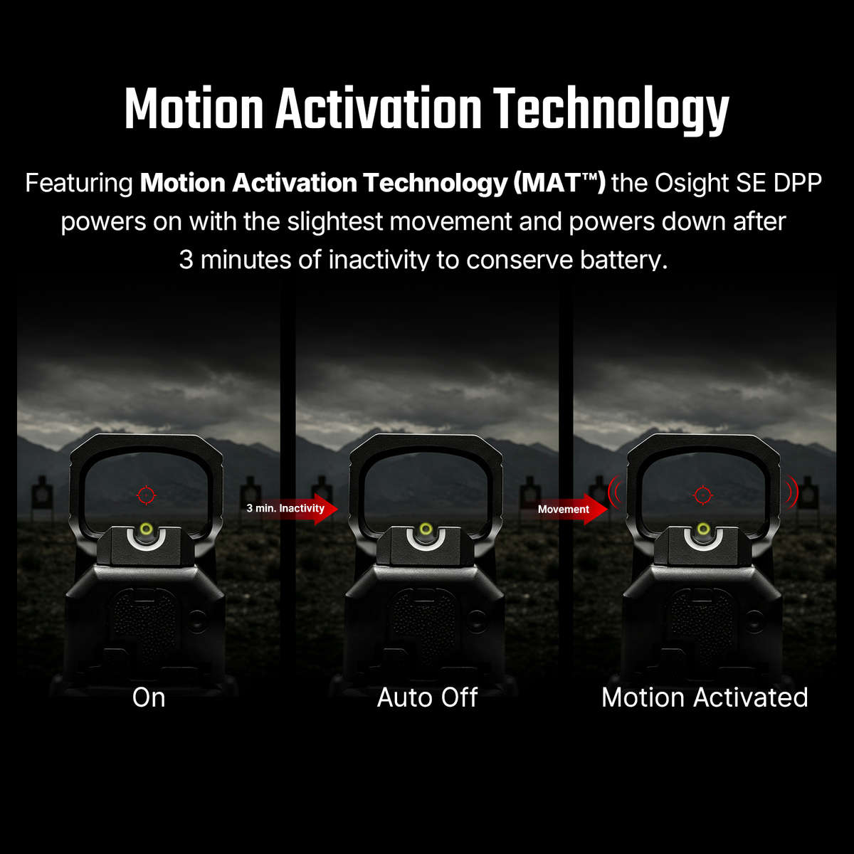 Osight SE DPP Enclosed Red Dot  2 MOA Dot & 32 MOA Circle, DPP Footprint, 23 × 18 mm Window