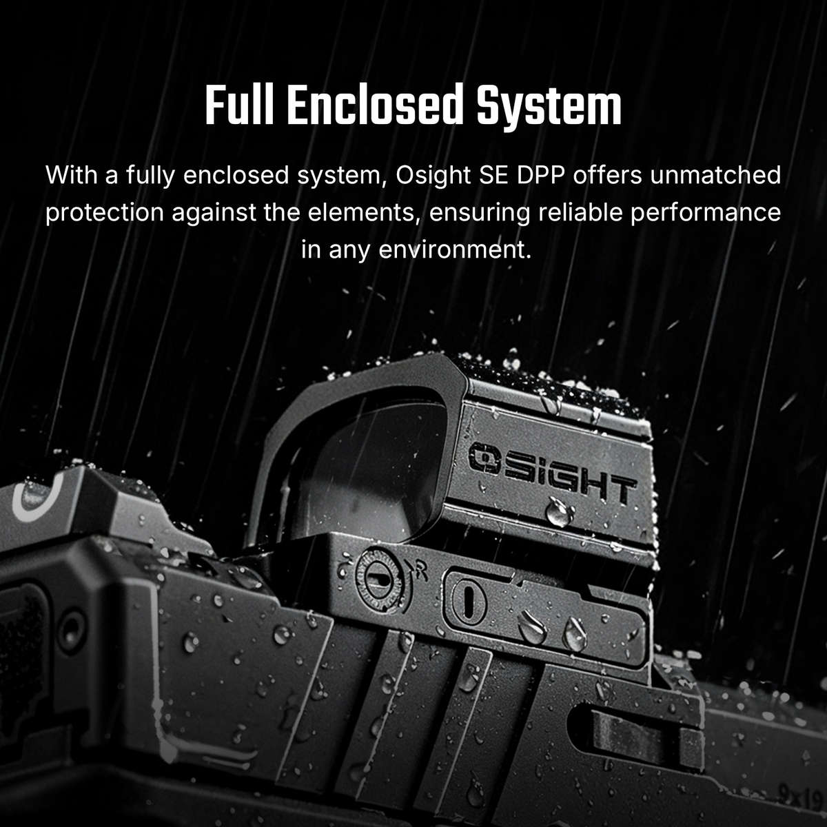 Osight SE DPP Enclosed Red Dot  2 MOA Dot & 32 MOA Circle, DPP Footprint, 23 × 18 mm Window