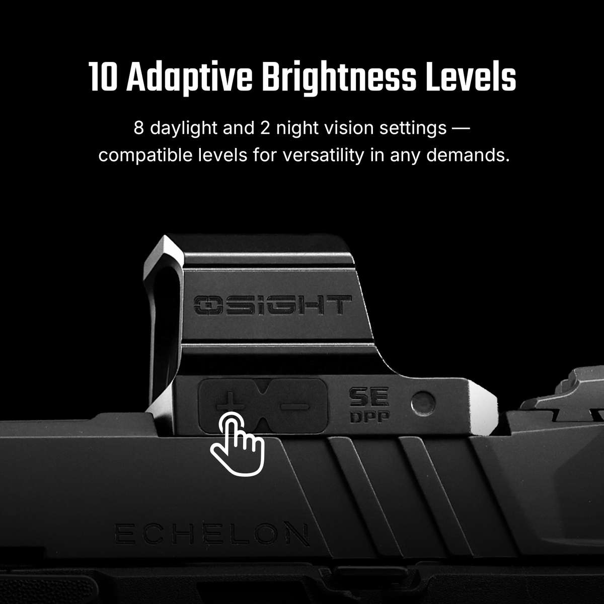 Osight SE DPP Enclosed Red Dot  2 MOA Dot & 32 MOA Circle, DPP Footprint, 23 × 18 mm Window