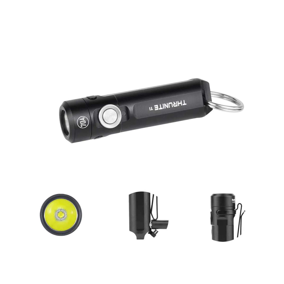ThruNite Ti Keychain Light  650 Lumens, 105 m, USB-C, Magnetic Tail, Clip