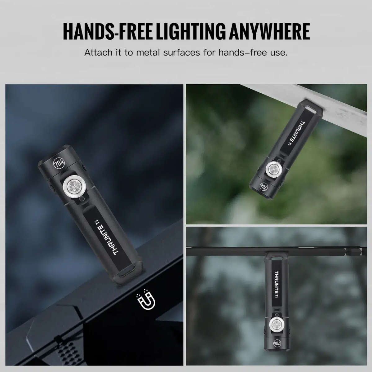 ThruNite Ti Keychain Light  650 Lumens, 105 m, USB-C, Magnetic Tail, Clip