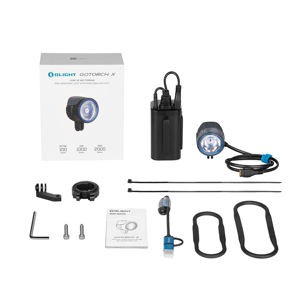 Olight Gotorch X Extended  2 000 lm Bike Light