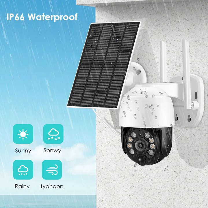 Solar Security Camera Wifi Built in 1080p