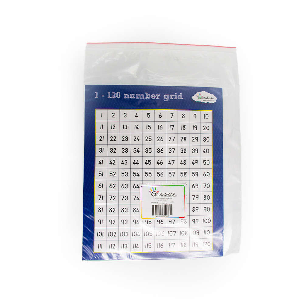 Greenbean Mathematics - Numberboard 1-120- Damaged Packaging
