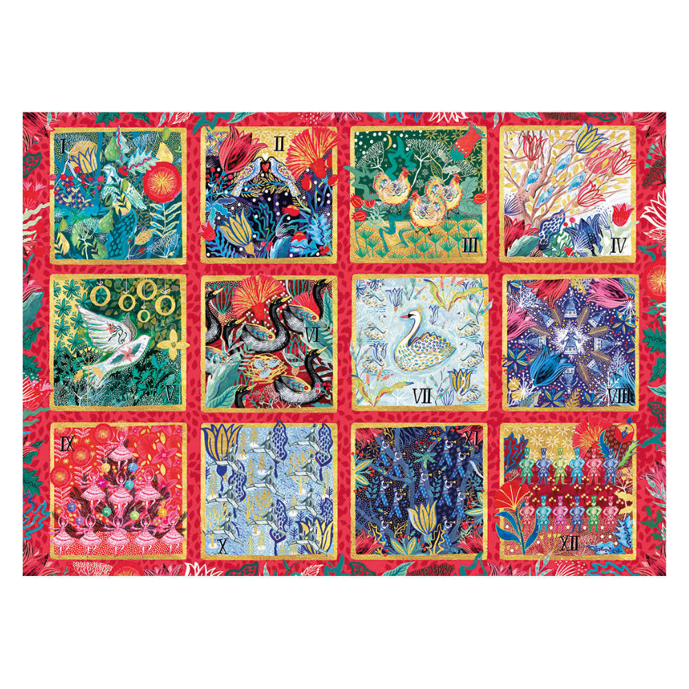 Gibsons - 12 Days of Christmas - 1000 Piece Jigsaw Puzzle- Damaged Packaging