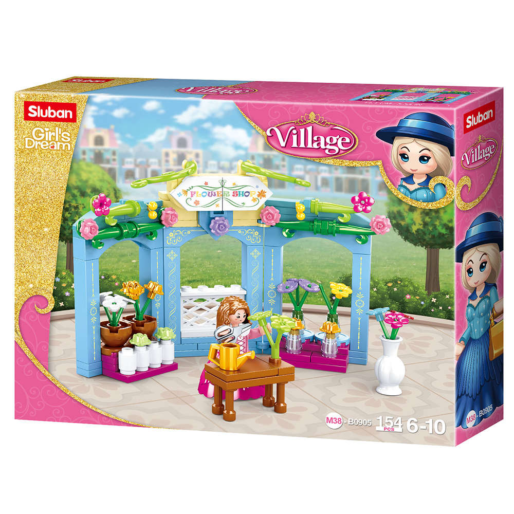 Sluban - Village - Flower Store - 154pcs