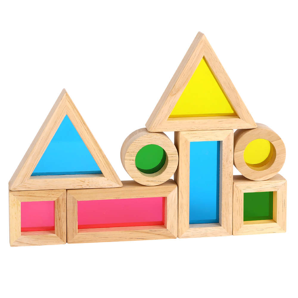 TookyToy - Rainbow Sensory Blocks- Damaged Packaging