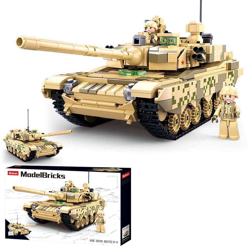 Sluban - Model Bricks - 99A Main Battle Tank 2 in 1 - 893pcs