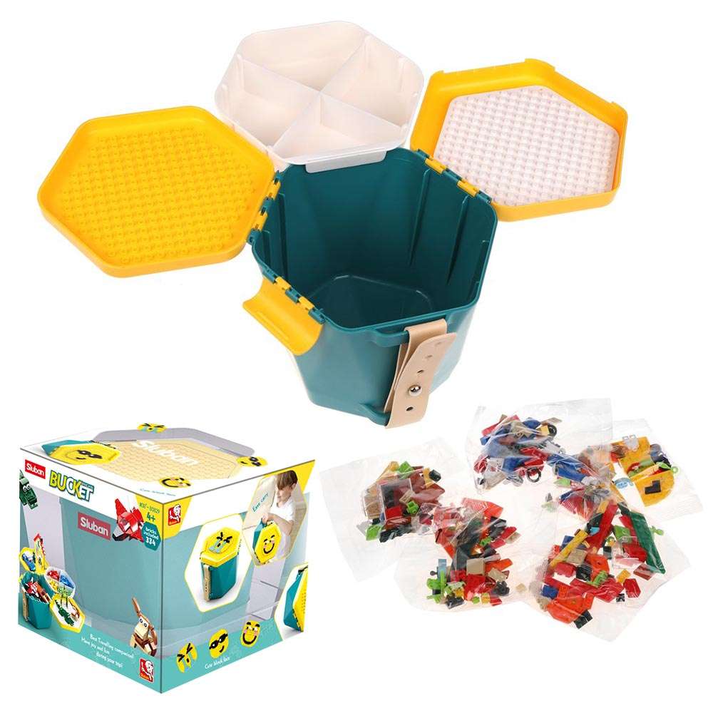 Sluban - Block Bucket - Boy Range - 1pcs- Packaging Damaged