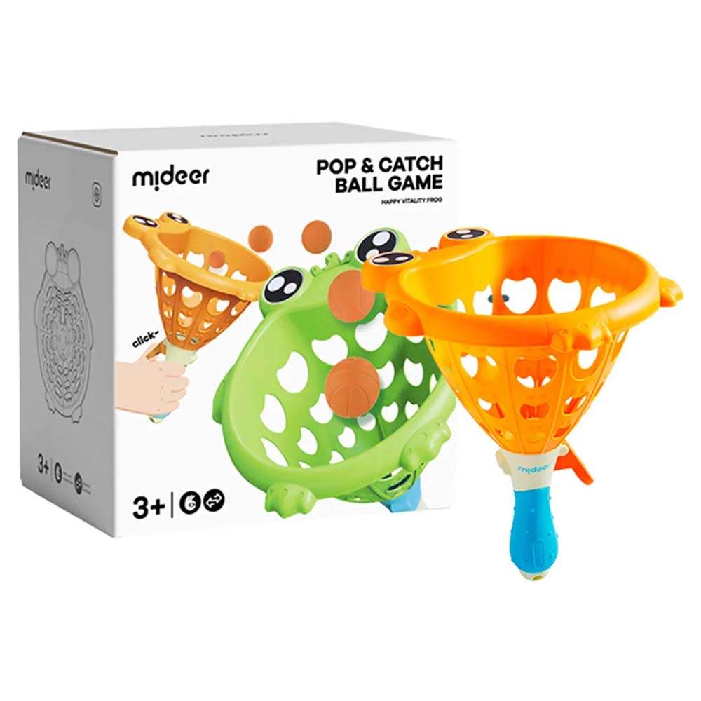 Mideer - Pop And Catch Ball Game Happy Vitality Frog- Packaging Damaged