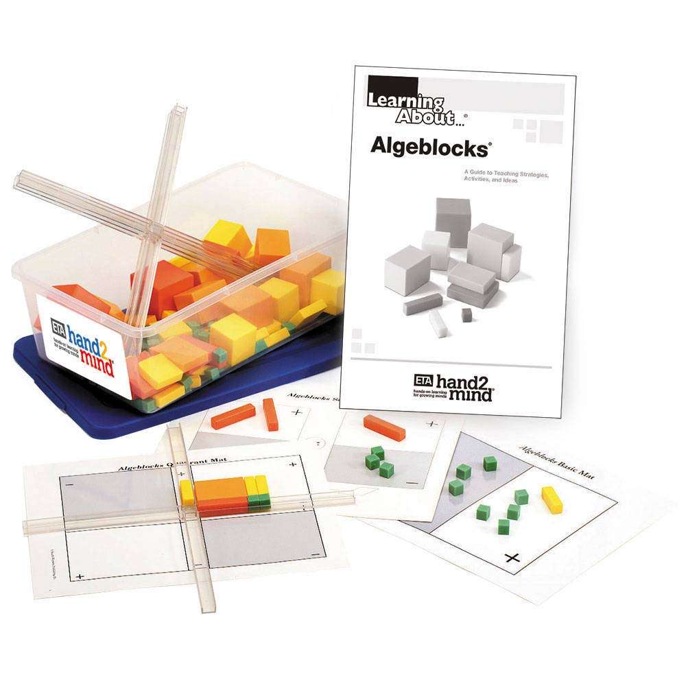 Greenbean High School Mathematics - AlgeBlocks Single (Study Group) Set- Damaged Packaging