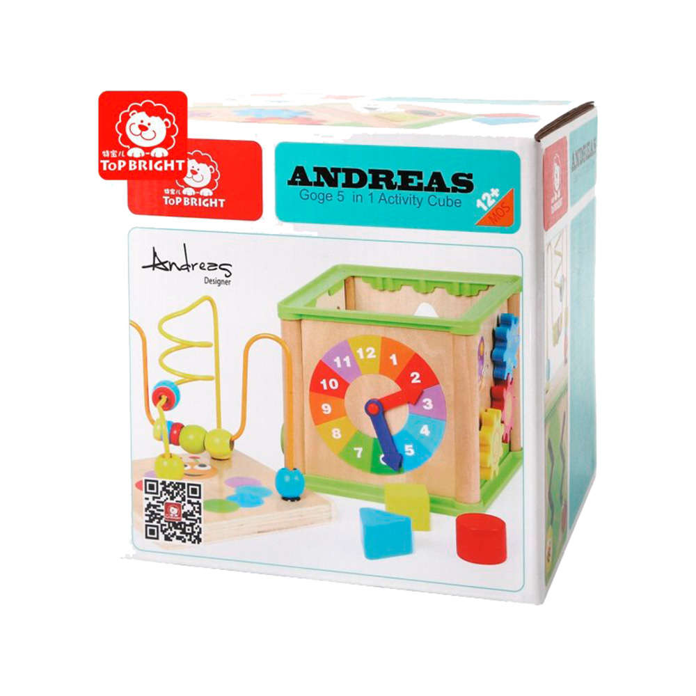 TopBright - Garden 5 in 1 Activity Cube - Spring