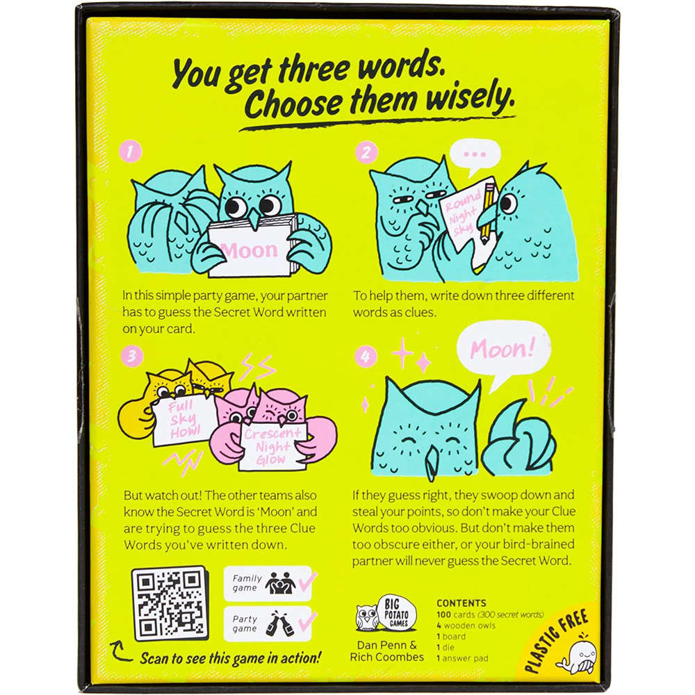 Big Potato Games - 3 Wise Words - Family Board Game - 4+ Players