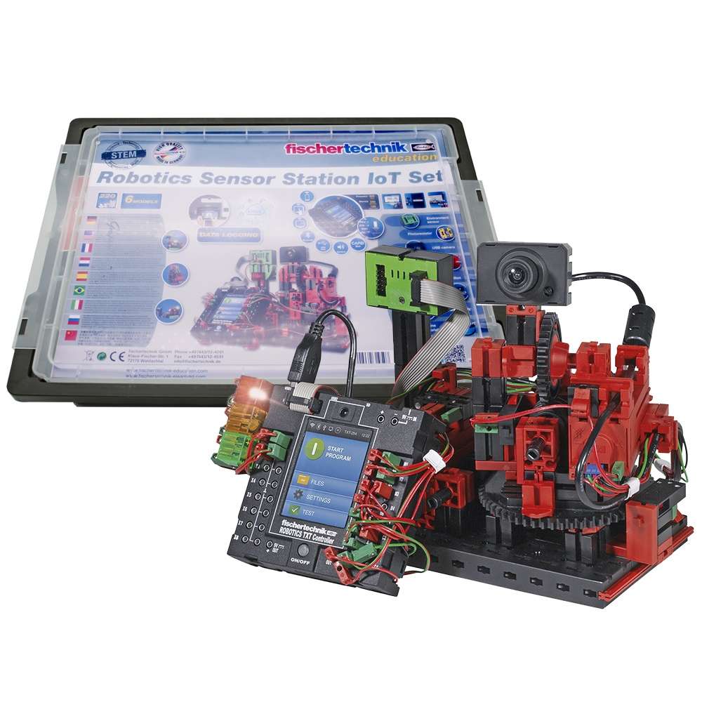 fischertechnik Education - Robotics Sensor Station IoT Set (incl. TXT Control- Damaged Packaging