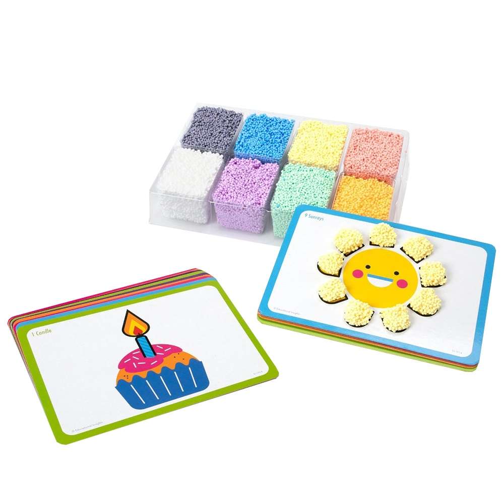 Educational Insights - Playfoam® Shape & Learn Counting Cards- Damaged Packaging
