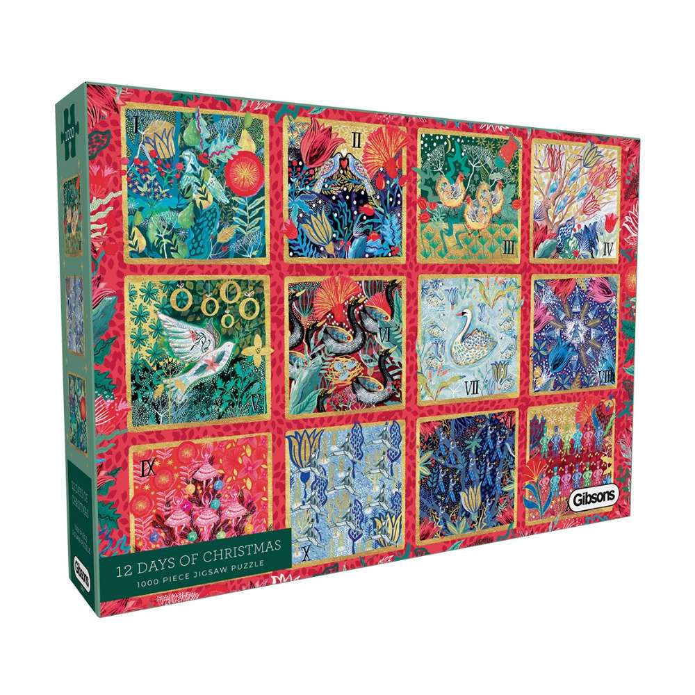 Gibsons - 12 Days of Christmas - 1000 Piece Jigsaw Puzzle- Damaged Packaging