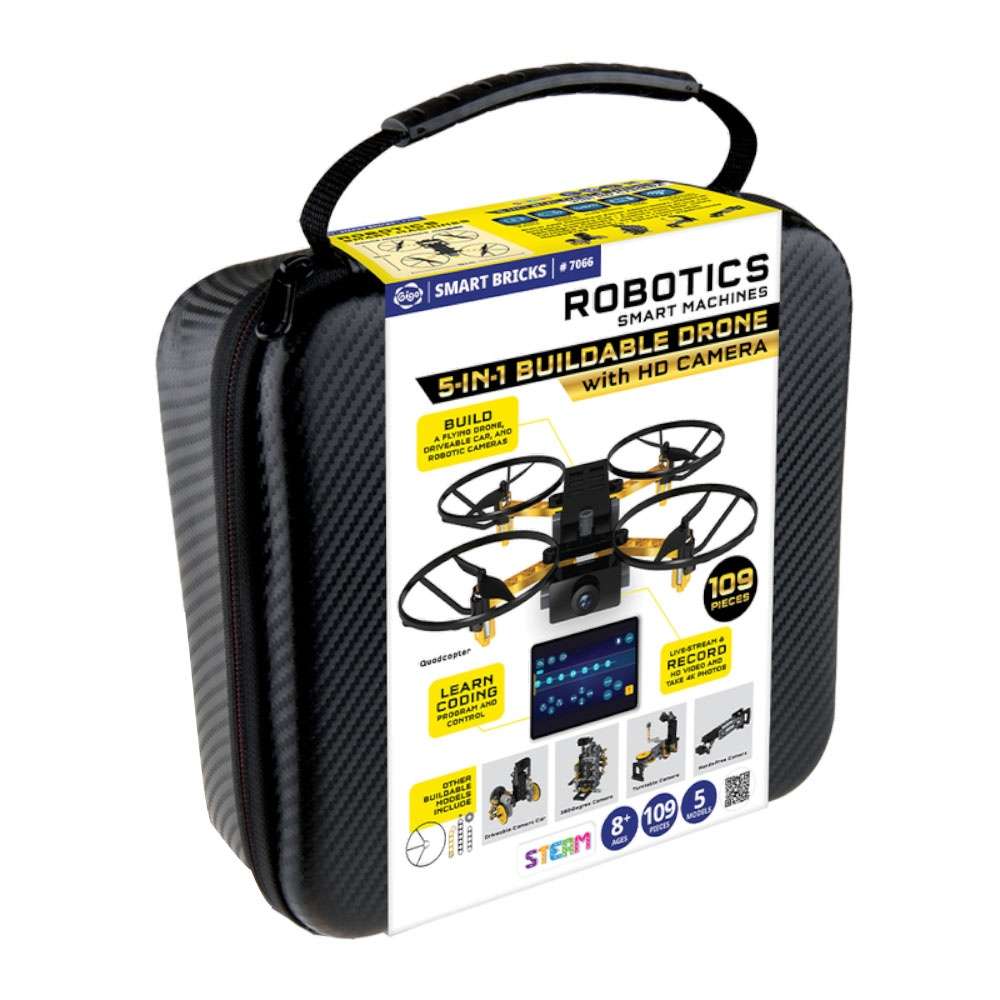 Gigo - Smart Machines Robotics 5-in-1 Buildable Drone with HD Camera- Damaged Packaging