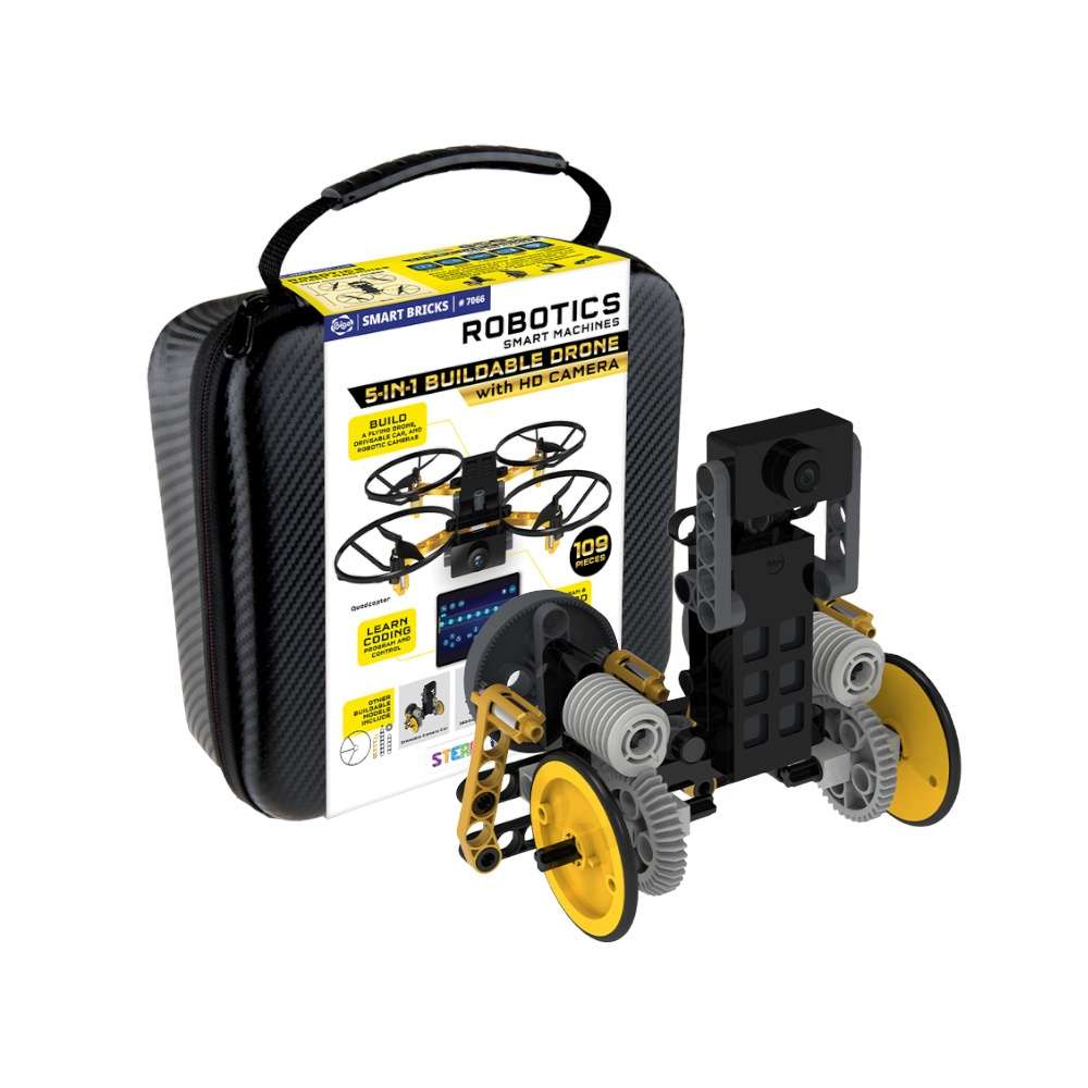 Gigo - Smart Machines Robotics 5-in-1 Buildable Drone with HD Camera- Damaged Packaging