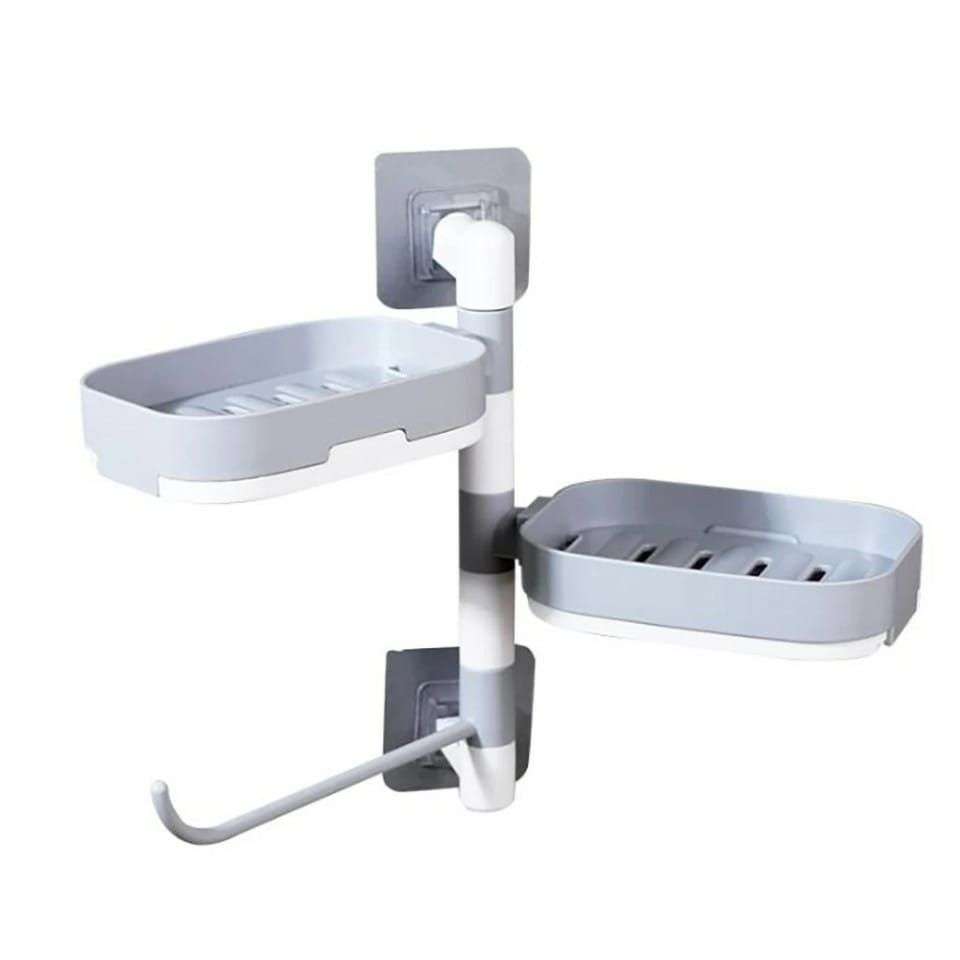 Wall-Mounted Rotating Soap Holder