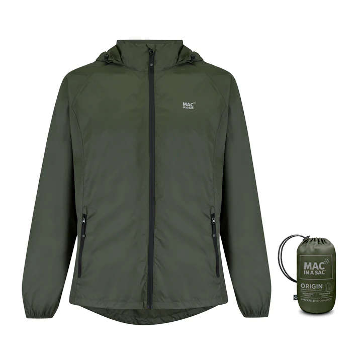 Mac in a Sac Origin 2 Waterproof Unisex Jacket (Khaki)