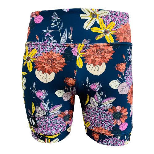 High Waist Funky Pants - Floral Charms