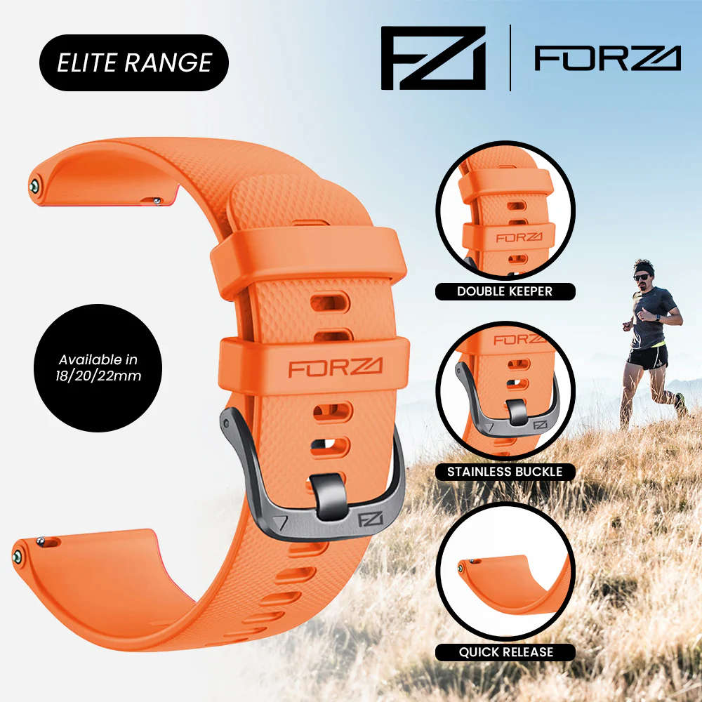 FORZA - ELITE | 20mm Quick Release Watch Strap for Garmin (Pink)