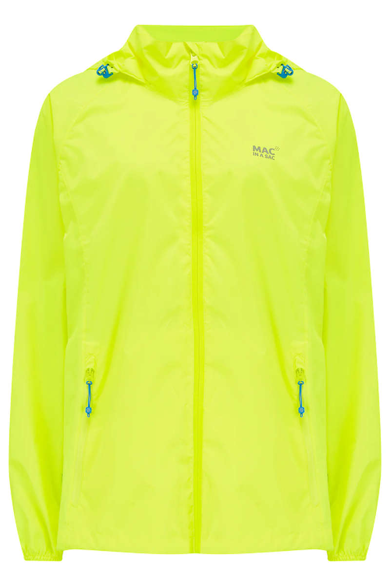 Mac in a Sac Origin 2 Waterproof Unisex Jacket (Neon Yellow)