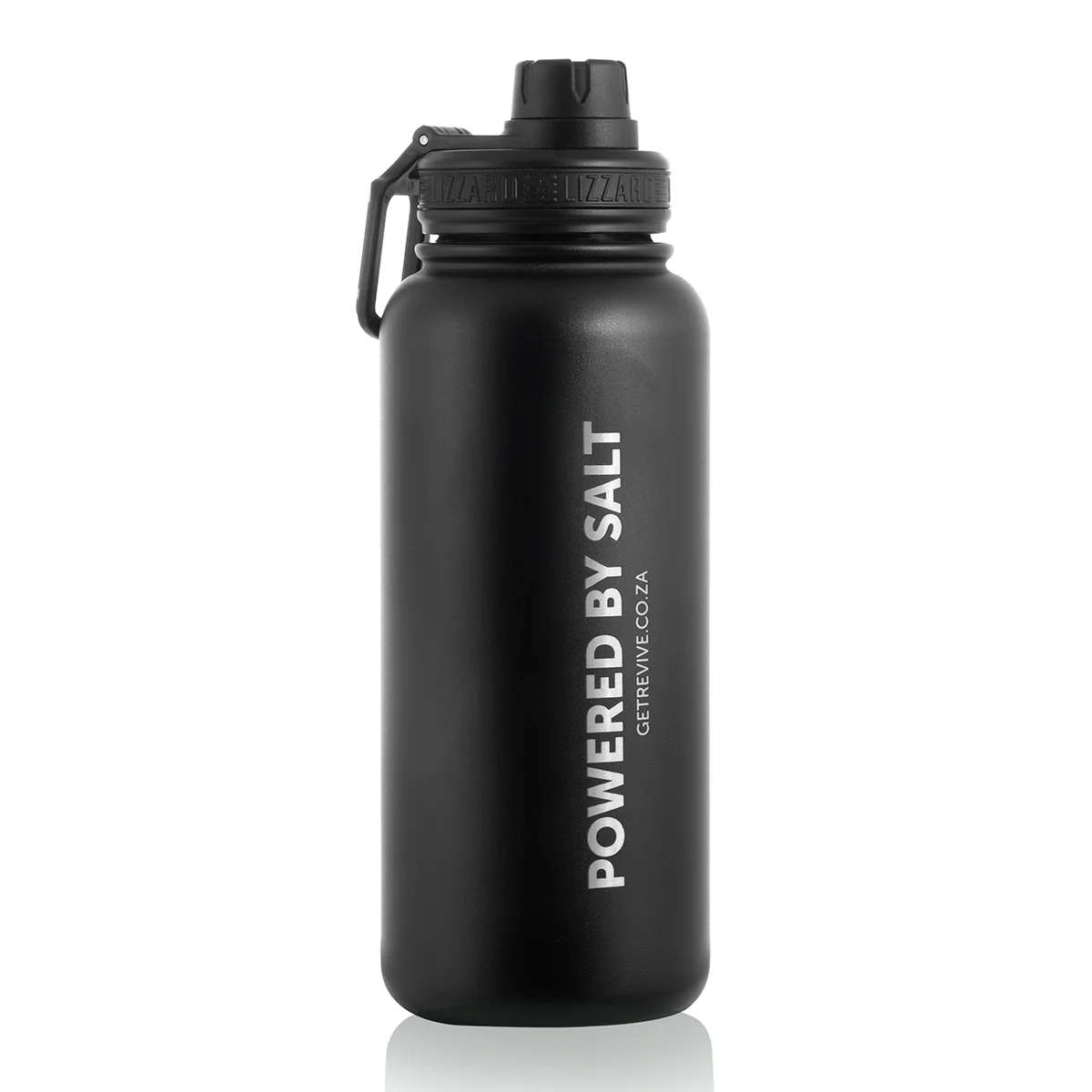 Revive 960ml Steel Flask By Lizzard - Black