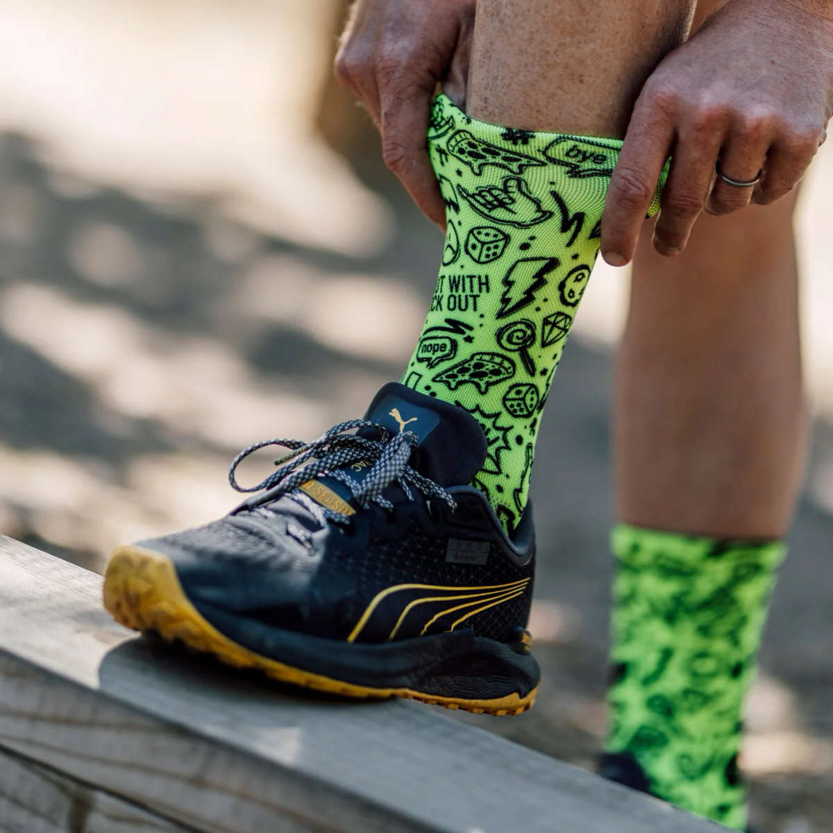 SOX Fluo Doodle Crew Socks