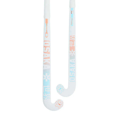 Osaka Junior Vision 10 Pro Bow Indoor Hockey Stick 2024 - Orange/Blue 35 inch