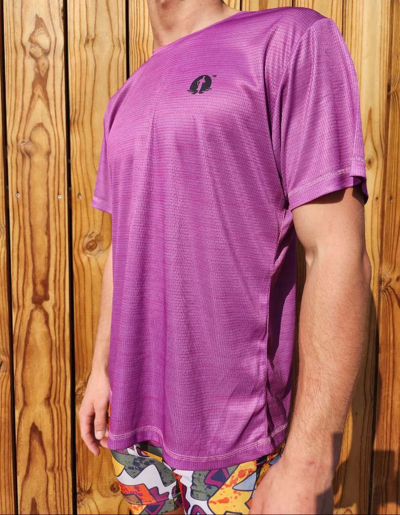 Funky Pants Race T-Shirt - Purple Melange