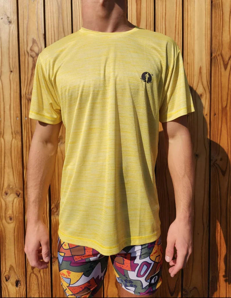 Funky Pants Race T-Shirt -Yellow Melange