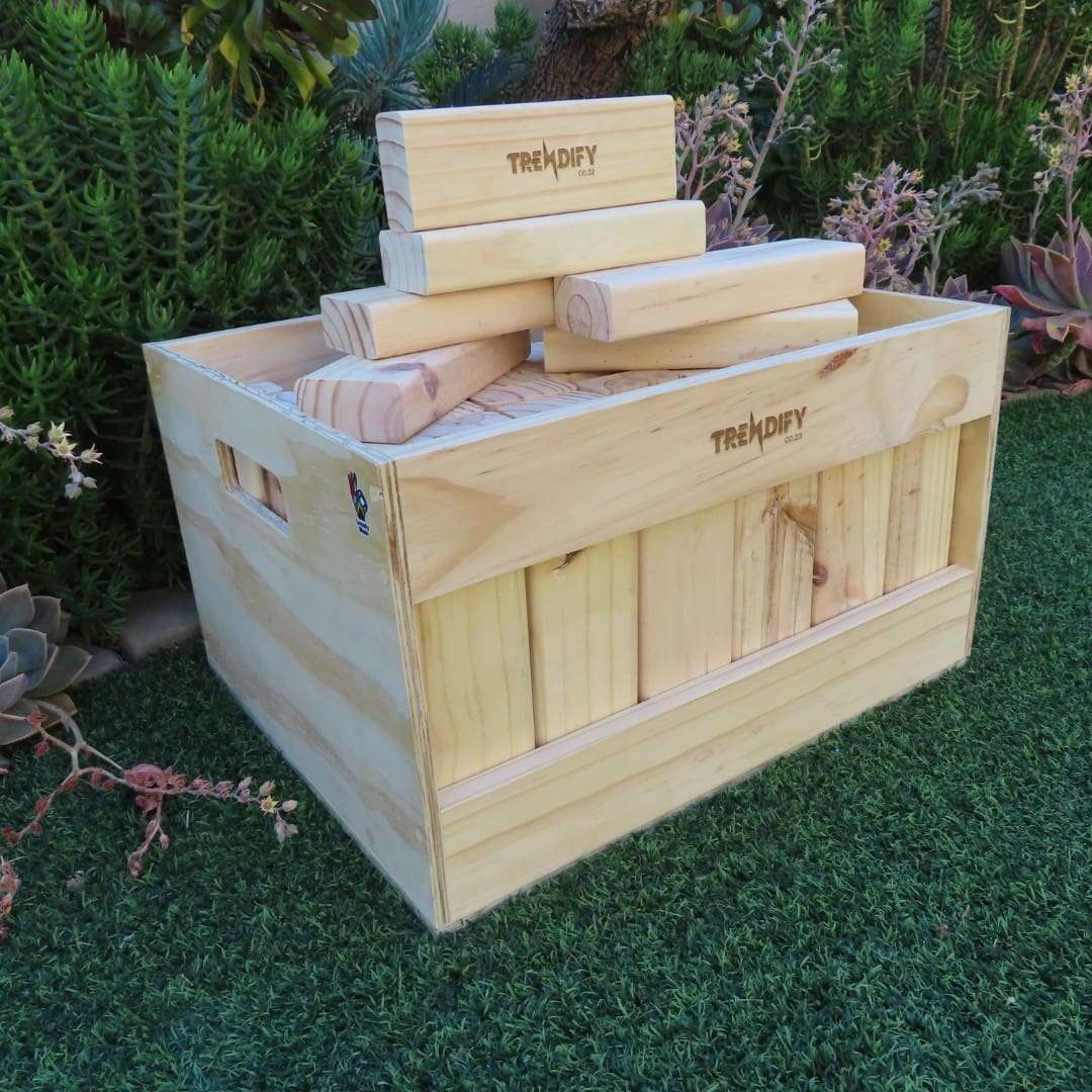 Trendify Super Giant Stacking-Like Building Blocks with Crate (Branding Options Available)