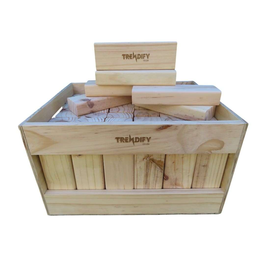 Trendify Super Giant Stacking-Like Building Blocks with Crate (Branding Options Available)