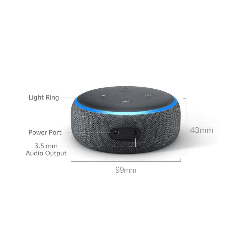 Amazon Echo Dot Wi-Fi Smart Speaker (3rd Gen)