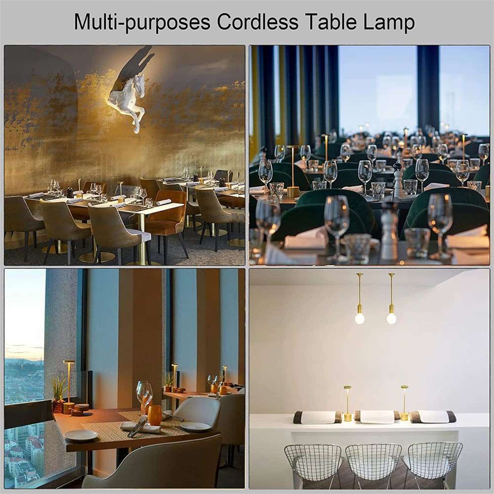 Trendify Dimmable Rechargeable Touch LED Table Lamp for Restaurants/Homes