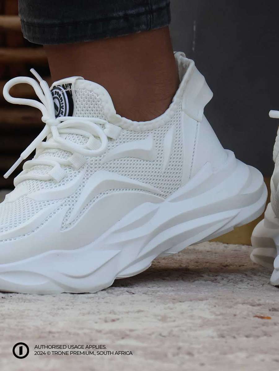 Obsession Cut Sneakers  White