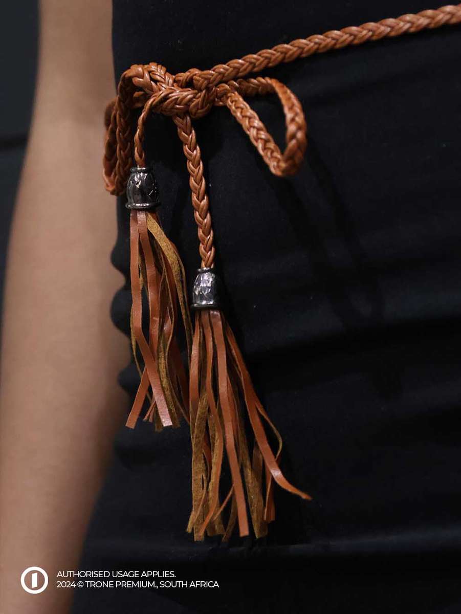 Trone - Vintage Soga Leather Rope Belt.