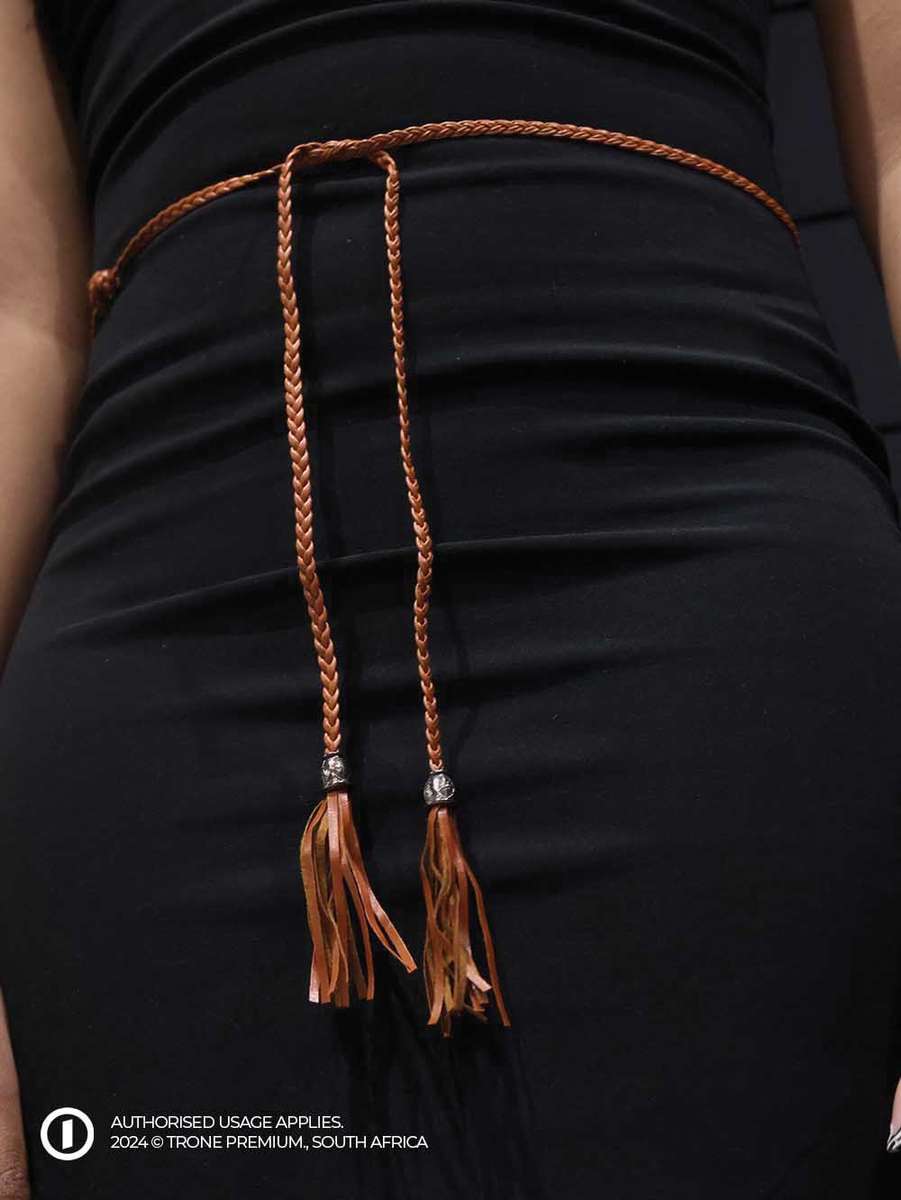 Trone - Vintage Soga Leather Rope Belt.