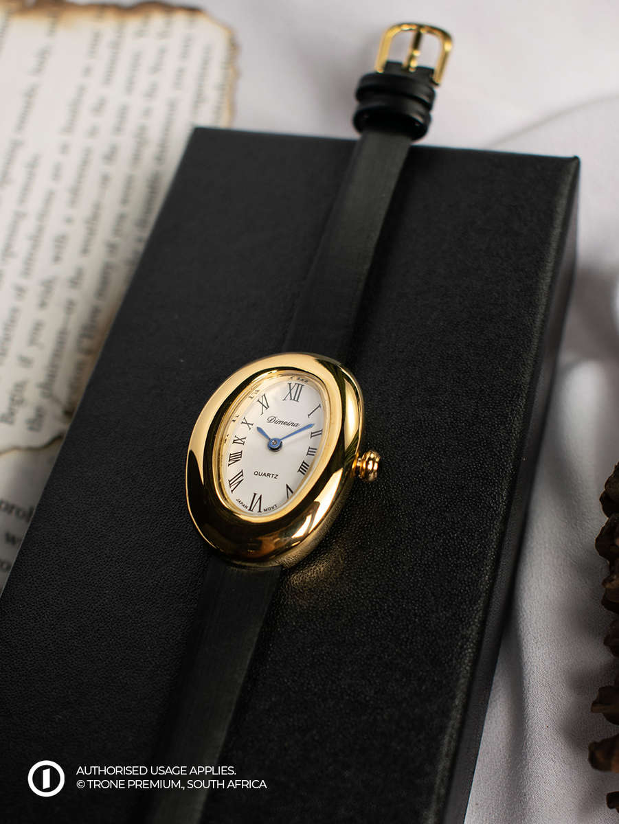 Vintage Oval Watch - Black
