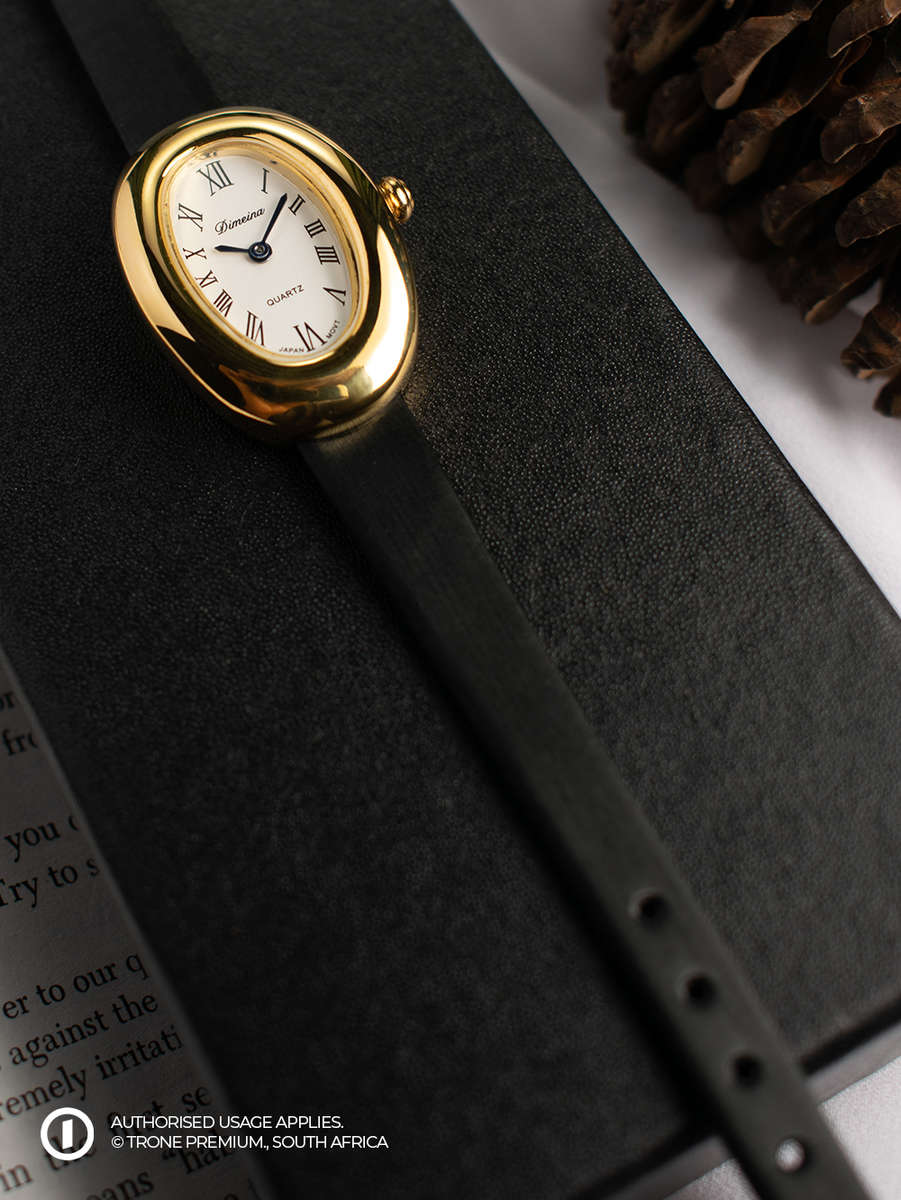 Vintage Oval Watch - Black