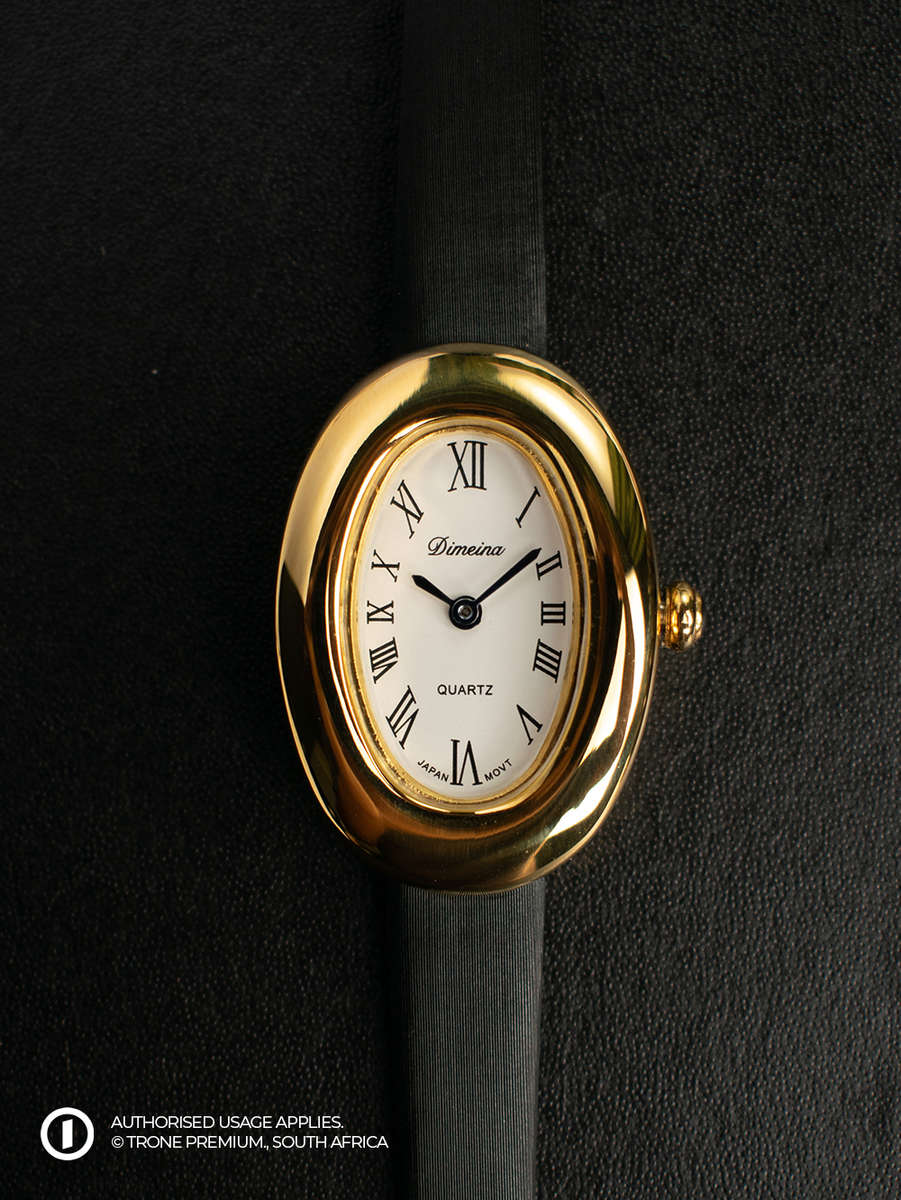 Vintage Oval Watch - Black