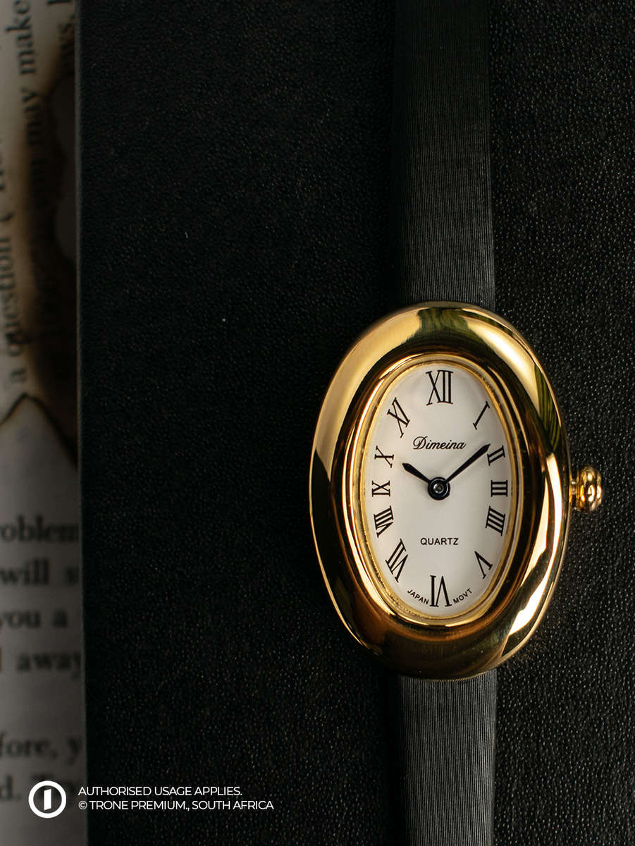 Vintage Oval Watch - Black