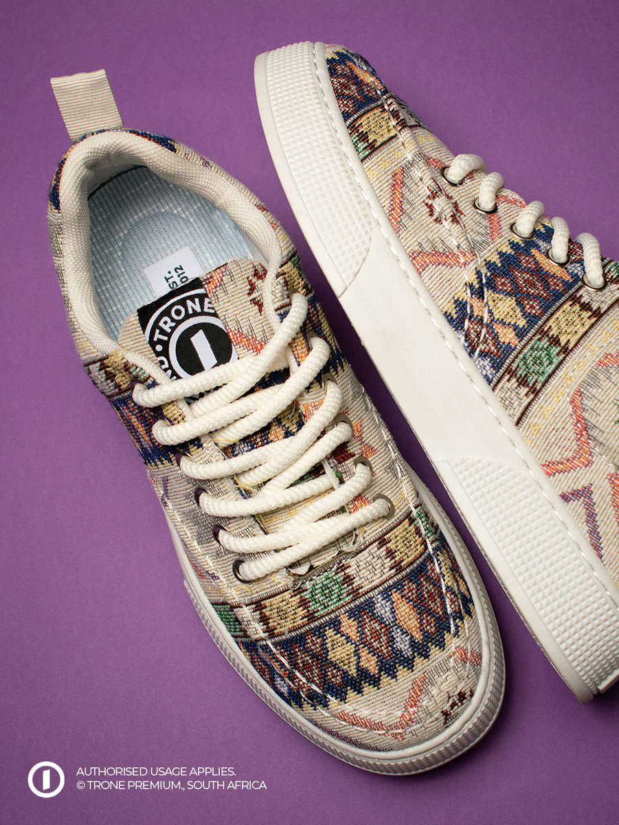 Heritage Sneakers - Grey Pattern